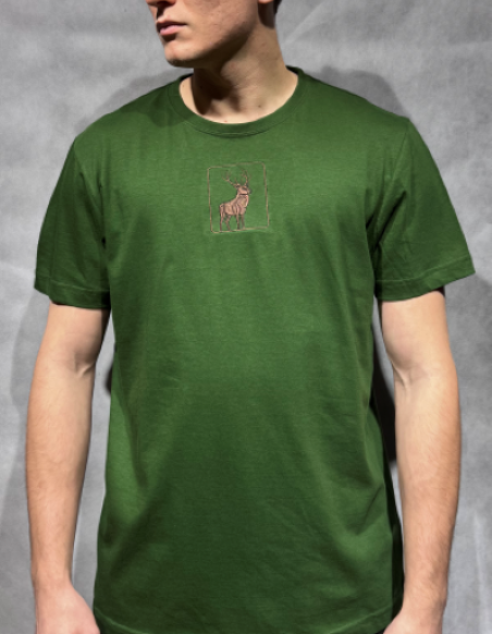 T-SHIRT Z HAFTEM "JELEŃ"