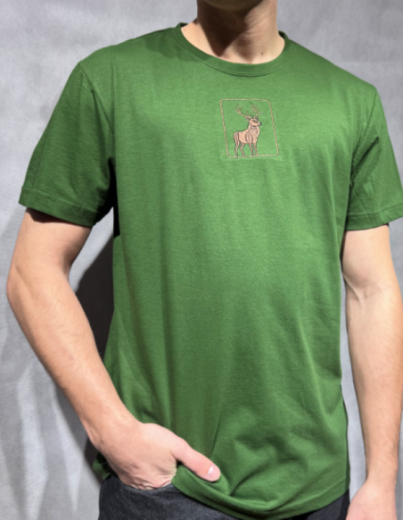 T-SHIRT Z HAFTEM "JELEŃ"